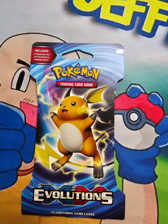 XY Evolutions Sleeved Booster Pack (raichu art)