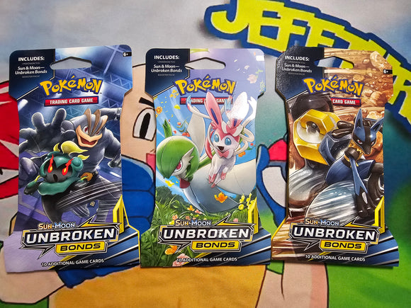Unbroken Bonds Sleeved Booster pack (art as shown) (3 Packs)