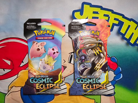 Cosmic Eclipse Sleeved Booster pack (art as shown) (2 Packs)
