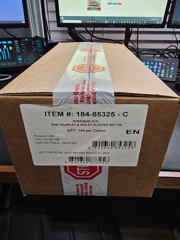 Scarlet & Violet - Sleeved Booster Pack Case sv01 (144 packs)