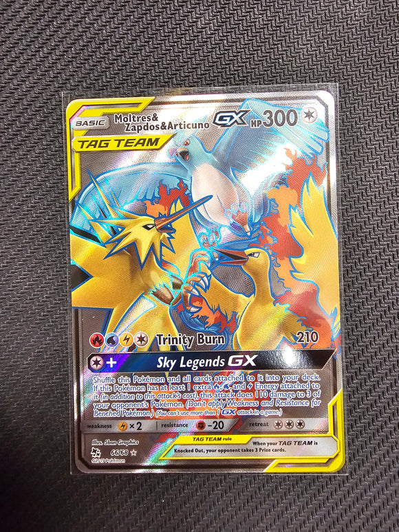 Moltres & Zapdos & Articuno GX (Full Art) - Hidden Fates - Single Card