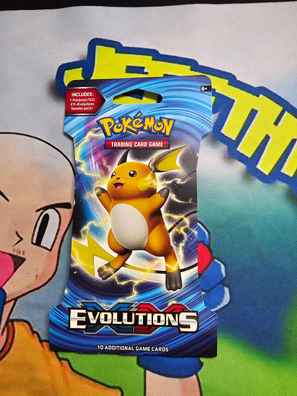 XY Evolutions Sleeved Booster Pack (raichu art)