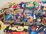 2019 Pokemon Team Up Booster Pack Art Bundle [Set of 4] SM Team Up