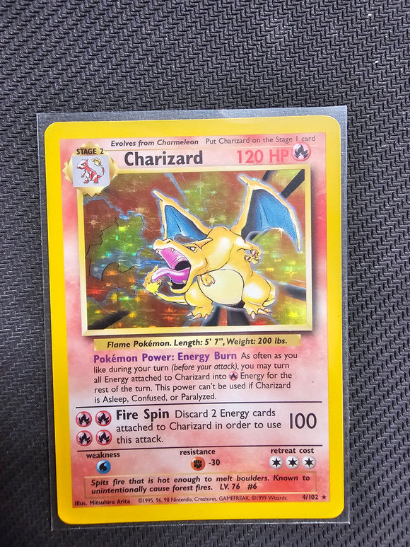 Charizard 004/102 Base Set Holo - Single Card
