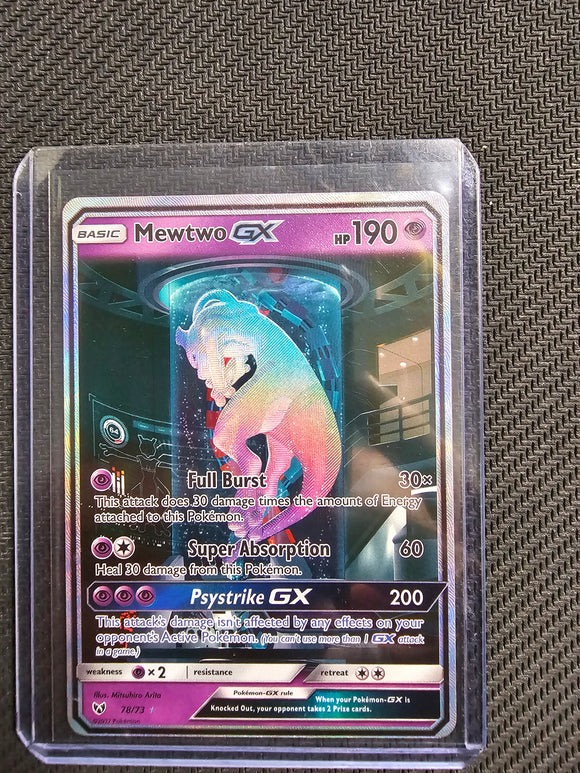 Mewtwo GX Secret Shining 78/73 Shining Legends - Single Card