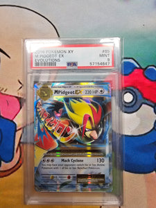 2016 POKEMON XY M PIDGEOT EX EVOLUTIONS PSA 9 CERT 57154647