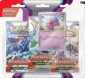 Pokemon TCG Paldea Evolved Three Booster Blister- Styles May Vary