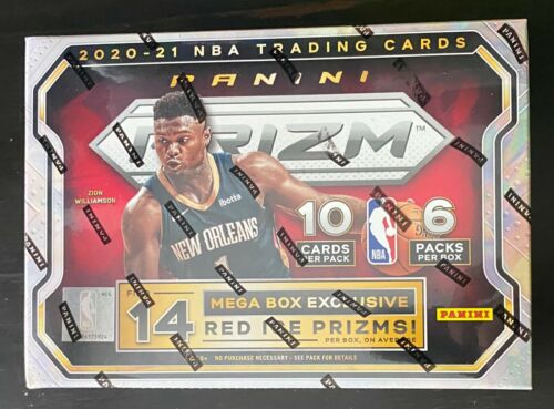 2020-2021 Panini Prizm NBA Basketball Mega Box Red Ice (6 packs)