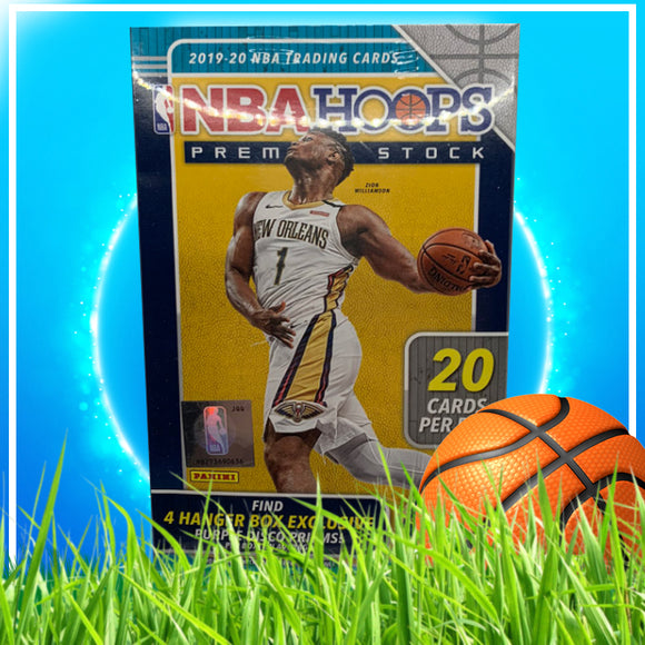 2019-2020 Panini NBA Hoops Premium Stock Hanger Box 20 cards
