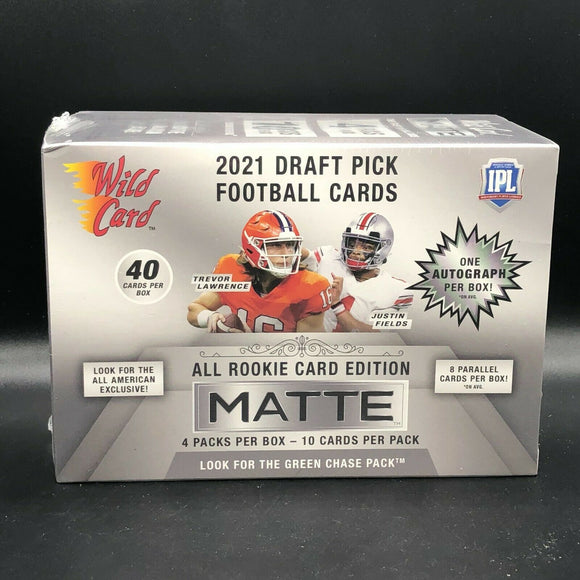 2021 Wild Card MATTE Football NFL Premium Mega Box