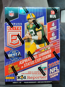 2022 Panini Donruss Elite NFL Football Blaster Box