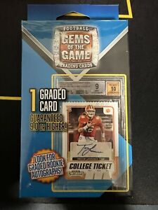 2021 Gems Of The Game NFL Football Box Graded Card 9 Or Higher