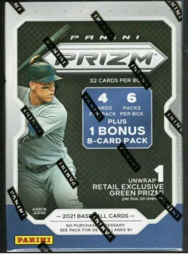 2021 Prizm Baseball MLB Blaster Box - Green & White Wave Prizms